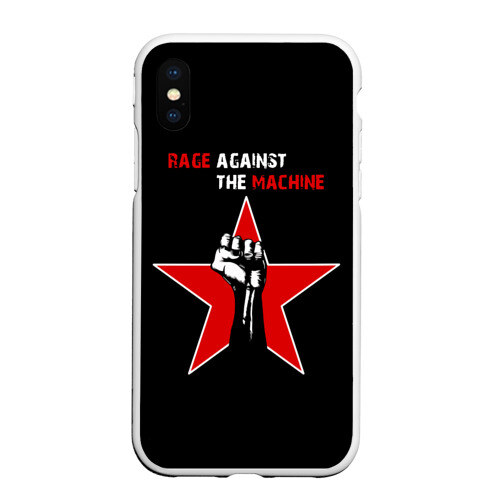 Чехол для iPhone XS Max матовый Rage Against the Machine фото