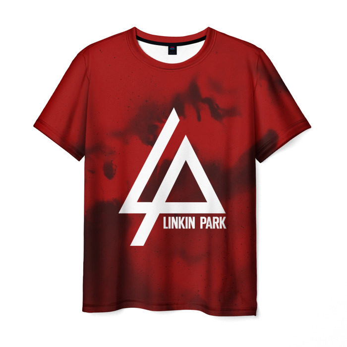 Мужская футболка 3D LINKIN PARK COLOR RED MUSIC фото