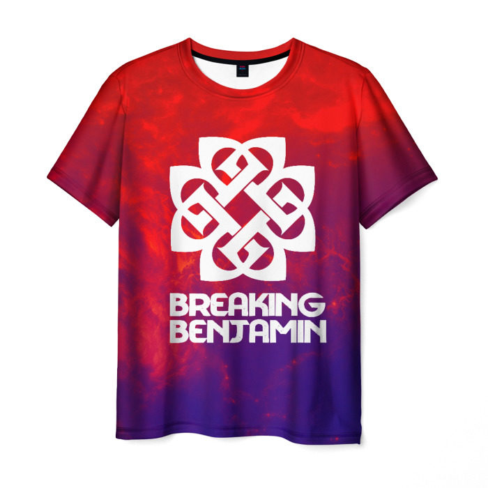 Мужская футболка 3D Breaking benjamin space rock фото
