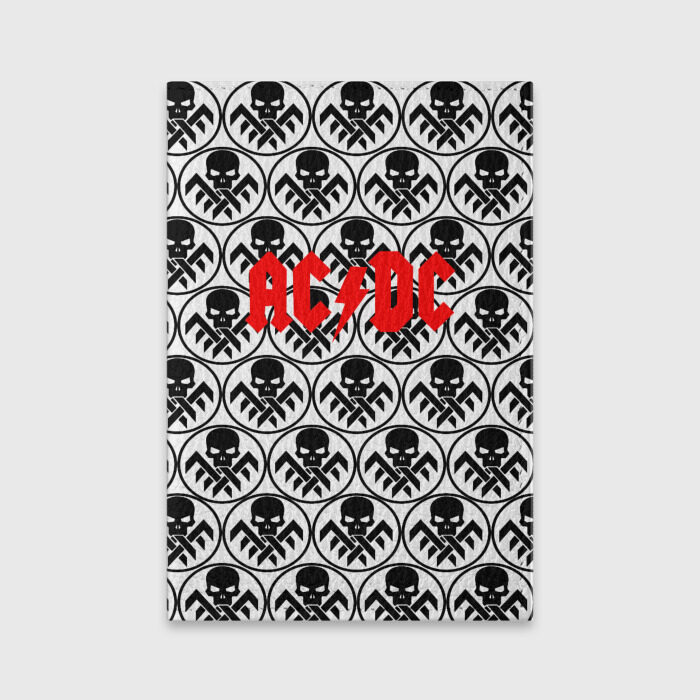 Обложка для паспорта матовая кожа AC DC фото