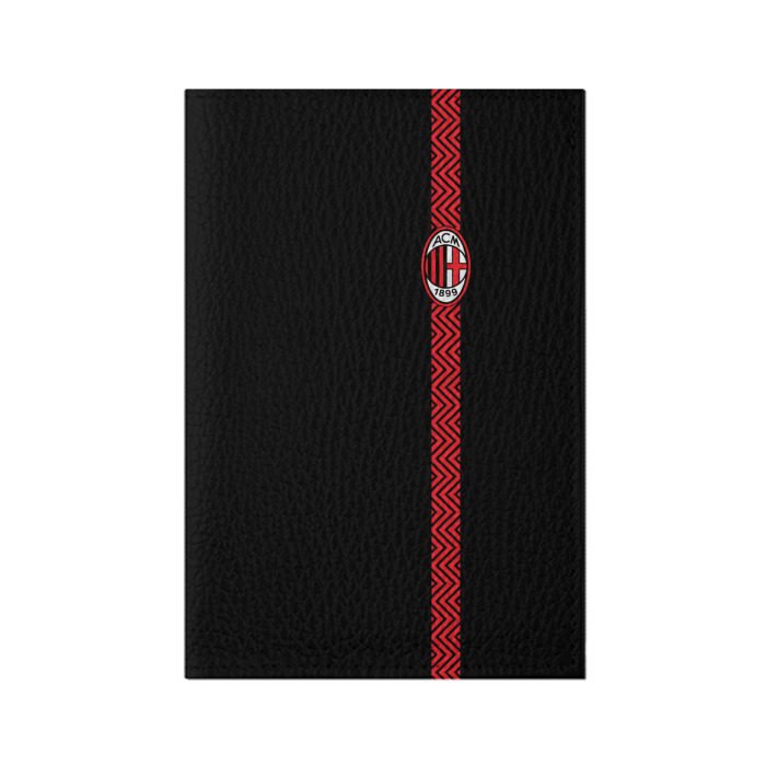 Обложка для паспорта матовая кожа AC MILAN фото
