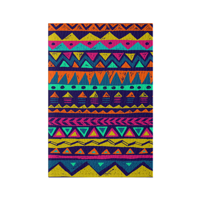 Обложка для паспорта матовая кожа Индейский орнамент фото