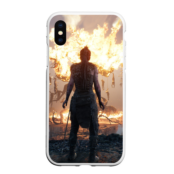 Чехол для iPhone XS Max матовый HellBlade фото