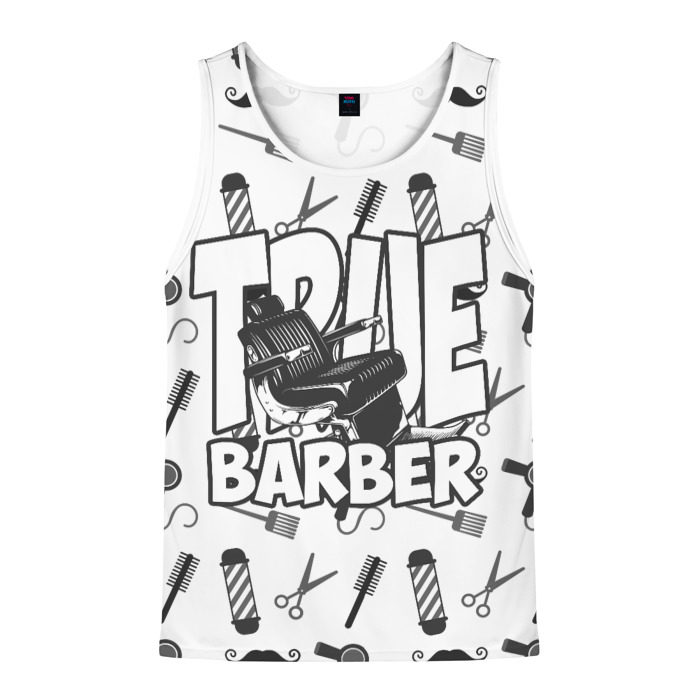 Мужская майка 3D НАСТОЯЩИЙ БАРБЕР TRUE BARBER фото