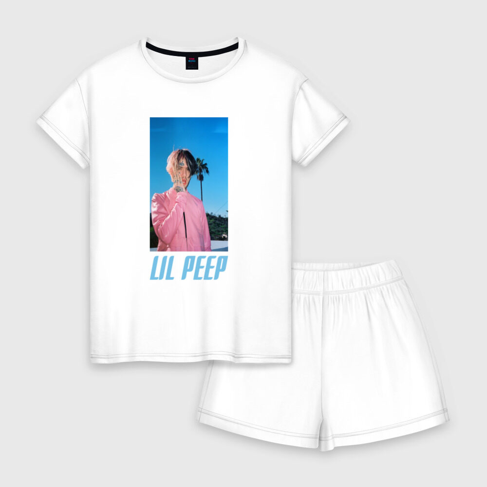 Женская пижама с шортиками хлопок Лил Пип фото