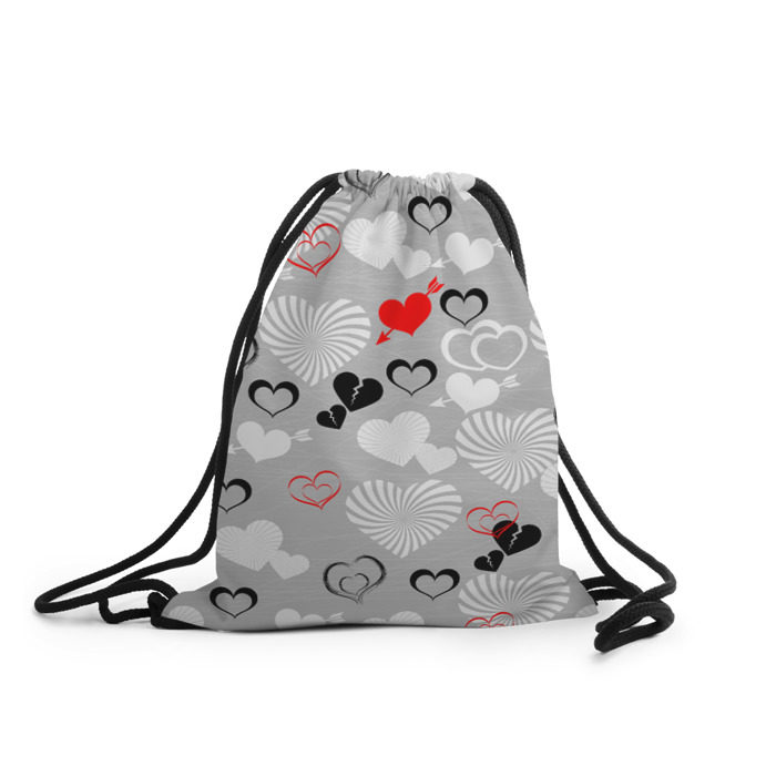 Рюкзак-мешок 3D Валентинки фото