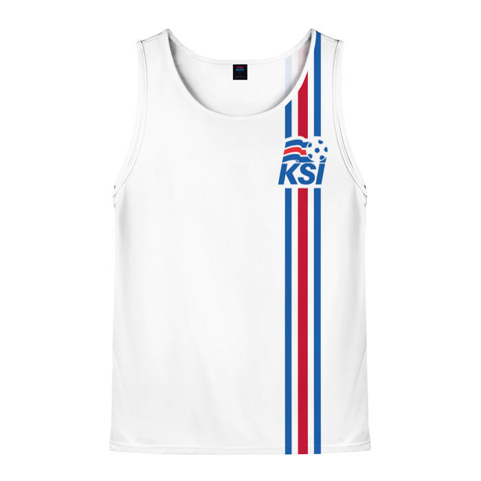 Мужская майка 3D Исландия, форма фото