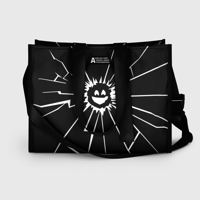 Сумка-шоппер 3D Черное Зеркало фото