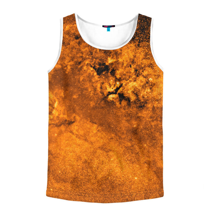 Мужская майка 3D Gold Space фото