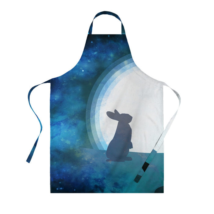 Фартук 3D Влюбленный зайчик фото
