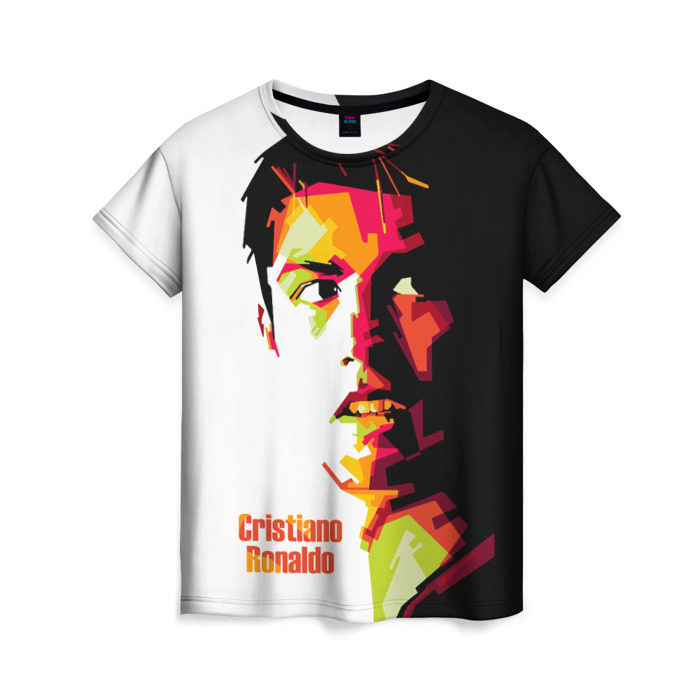 Женская футболка 3D Cristiano Ronaldo фото