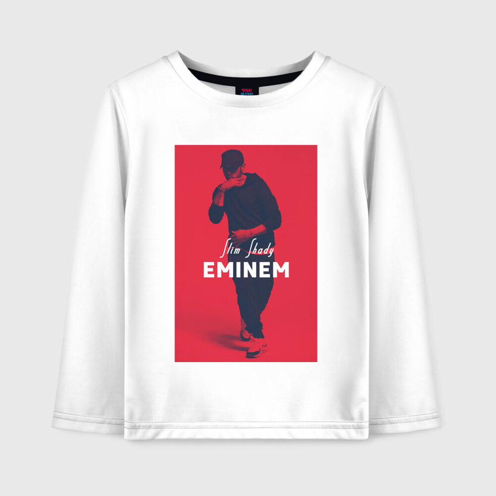 Детский лонгслив хлопок Eminem фото