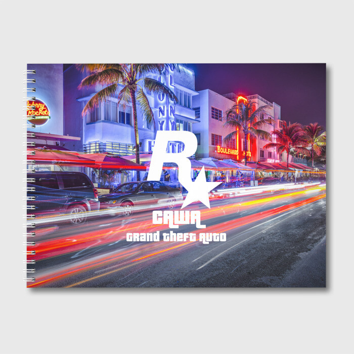 Альбом для рисования Саша в стиле GTA фото