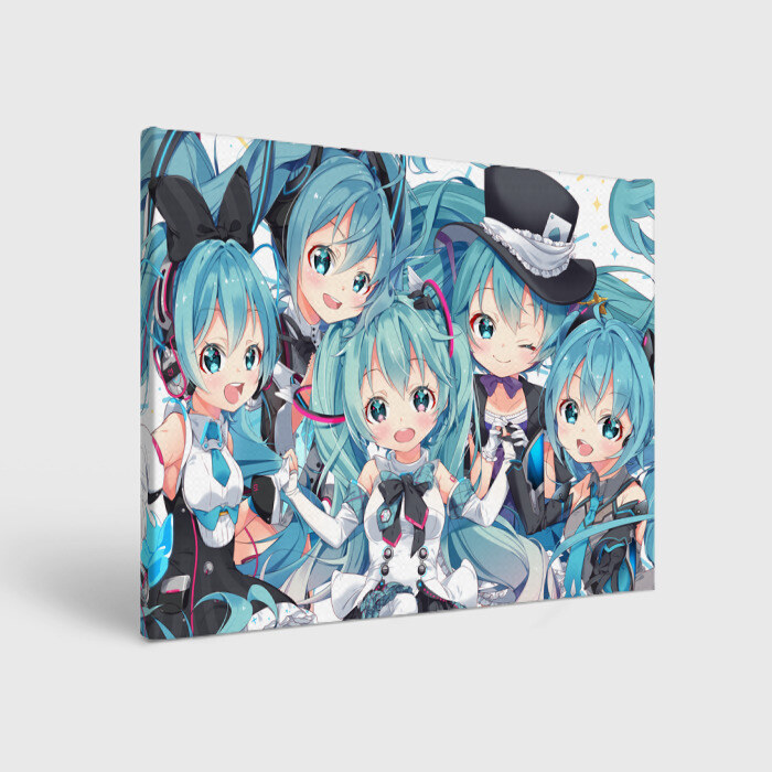 Холст прямоугольный Miku фото