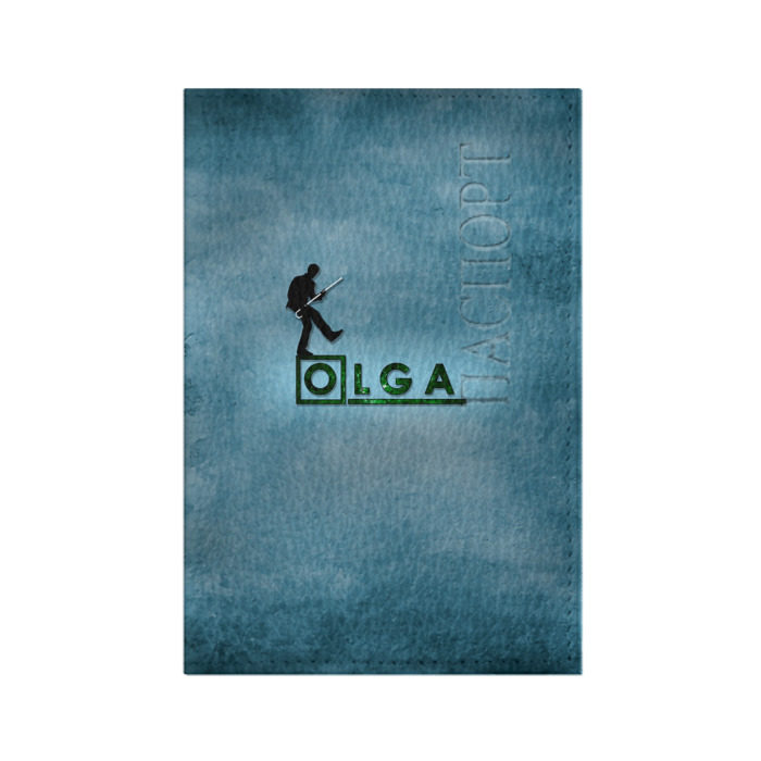 Обложка для паспорта матовая кожа Ольга в стиле Доктор Хаус фото