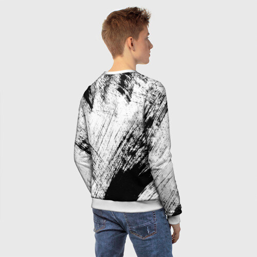 Детский свитшот 3D Штриховка фото