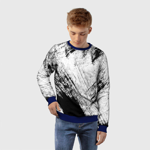 Детский свитшот 3D Штриховка фото