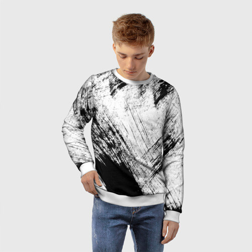 Детский свитшот 3D Штриховка фото