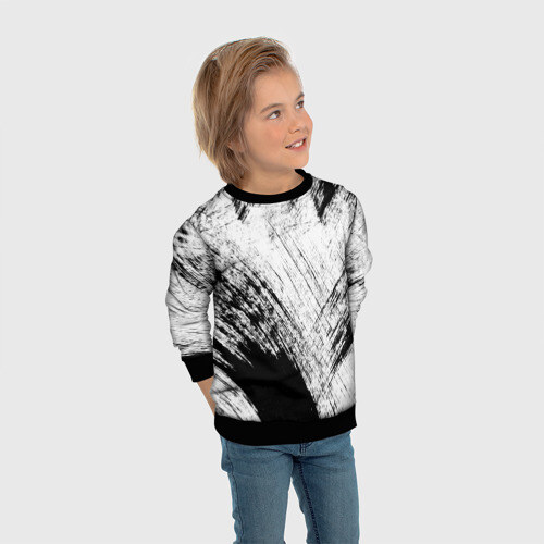Детский свитшот 3D Штриховка фото