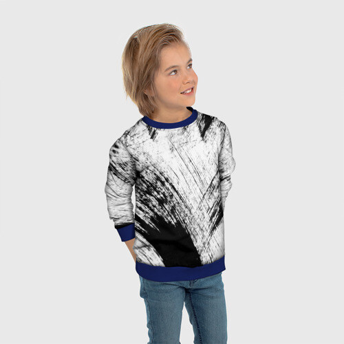Детский свитшот 3D Штриховка фото