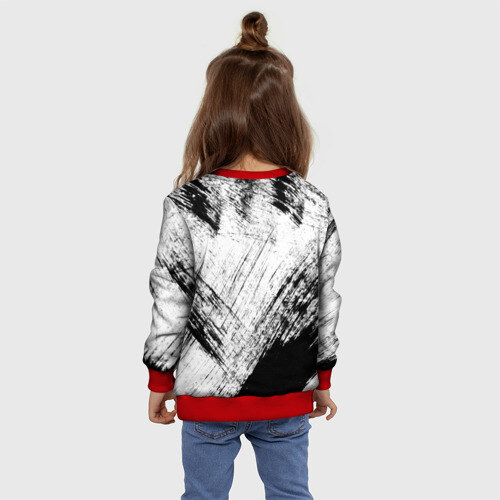 Детский свитшот 3D Штриховка фото