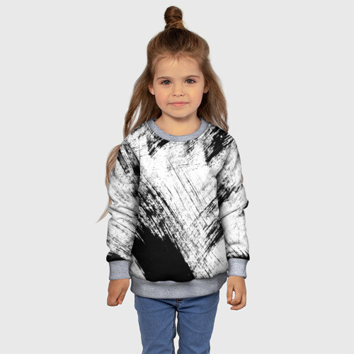 Детский свитшот 3D Штриховка фото