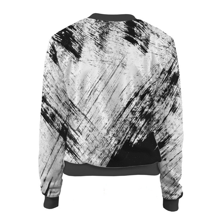 Женский бомбер 3D Штриховка фото