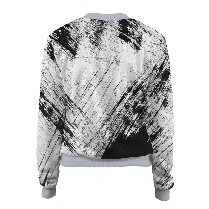 Женский бомбер 3D Штриховка фото