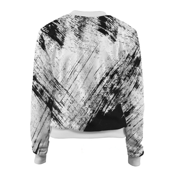 Женский бомбер 3D Штриховка фото