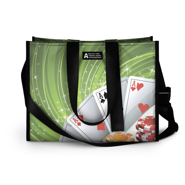 Сумка-шоппер 3D Покер Старс фото