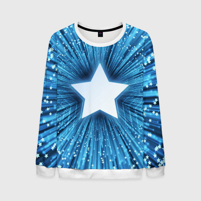 Мужской свитшот 3D Звезда фото