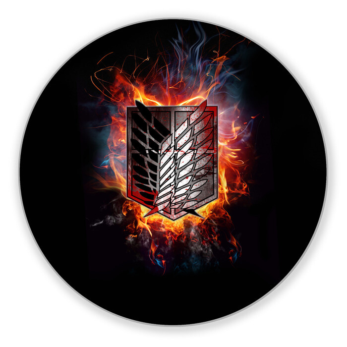 Коврик для мышки круглый Attack On Titan фото