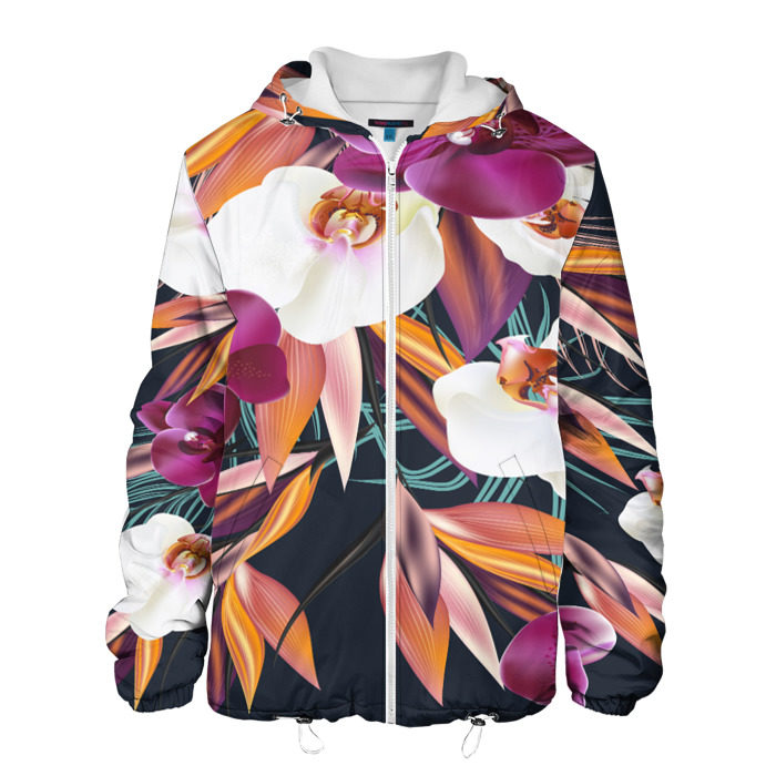 Мужская куртка 3D Орхидея фото