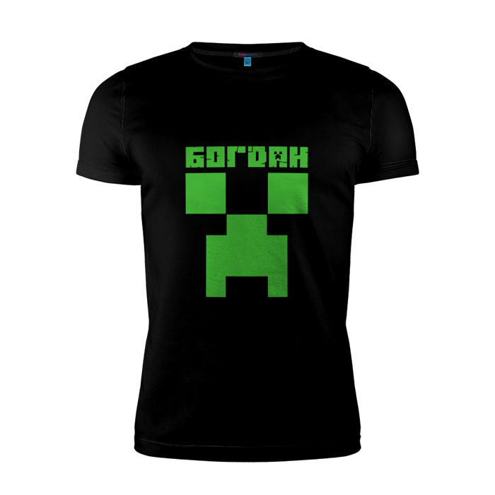 Мужская футболка премиум Богдан - Minecraft фото