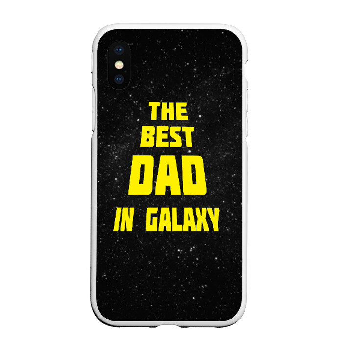Чехол для iPhone XS Max матовый The best dad фото