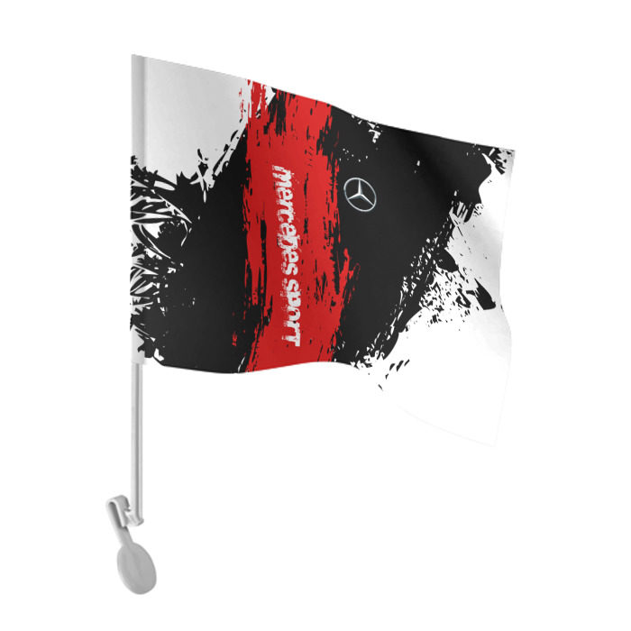 Флаг для автомобиля MERCEDES BENZ SPORT фото