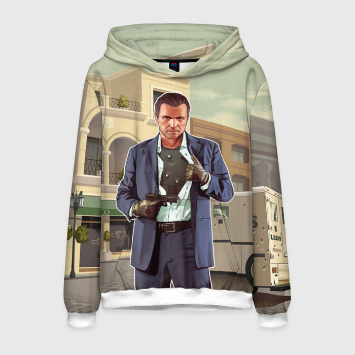 Мужская толстовка 3D GTA V - Майкл фото