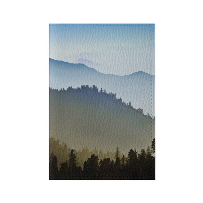 Обложка для паспорта матовая кожа Горный хребет фото