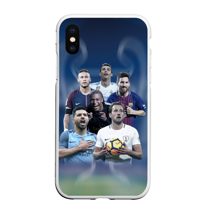 Чехол для iPhone XS Max матовый Звезды футбола фото