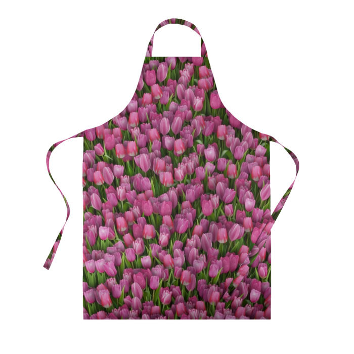 Фартук 3D Розовые тюльпаны фото