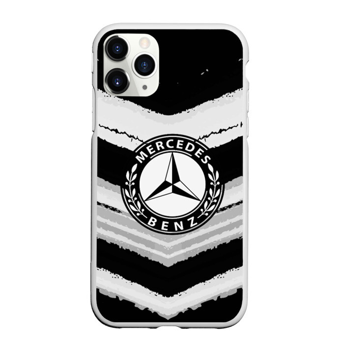 Чехол для iPhone 11 Pro матовый Mercedes sport abstract 2018 фото