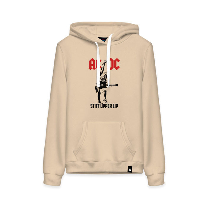 Женская толстовка хлопок AC/DC stiff upper lip фото