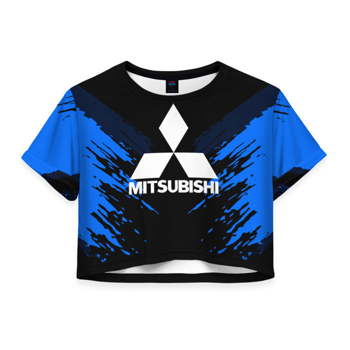Женская футболка 3D укороченная MITSUBISHI SPORT COLLECTION фото