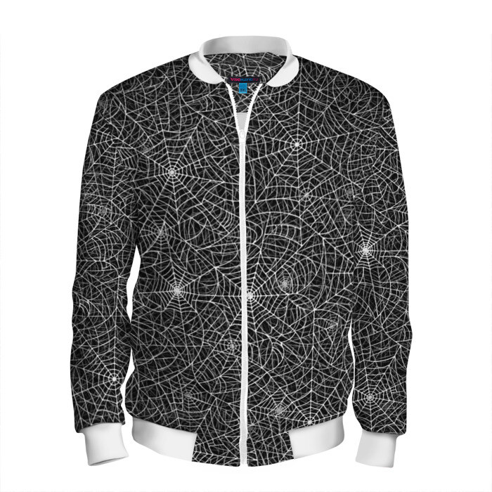 Мужской бомбер 3D Паутина фото