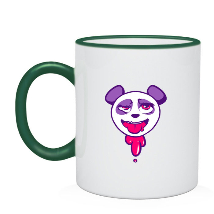 Кружка двухцветная Ахегао панда фото