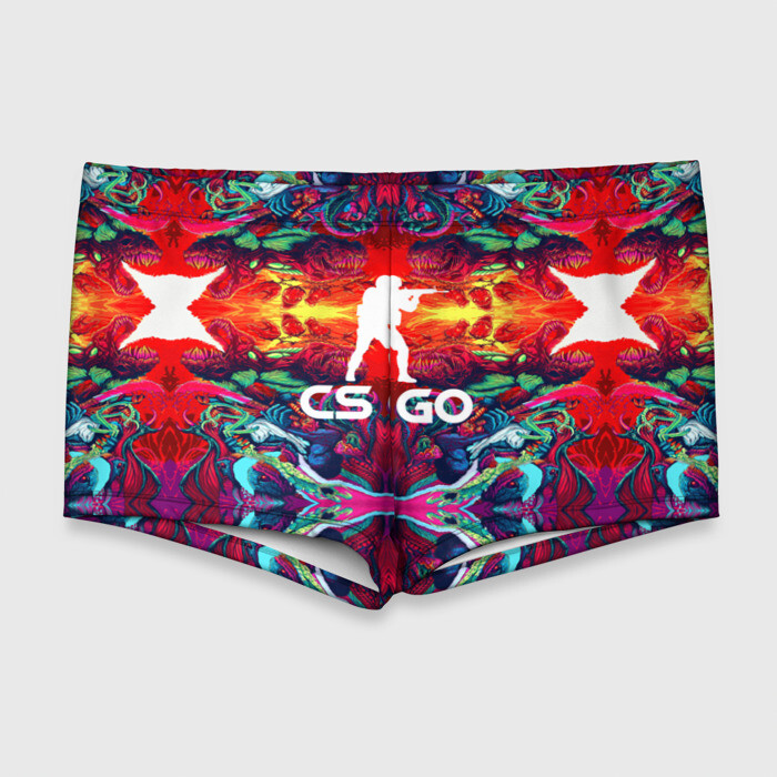 Мужские купальные плавки 3D Скоростной зверь CS GO фото