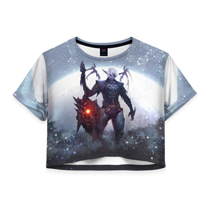 Женская футболка 3D укороченная Dark knight фото