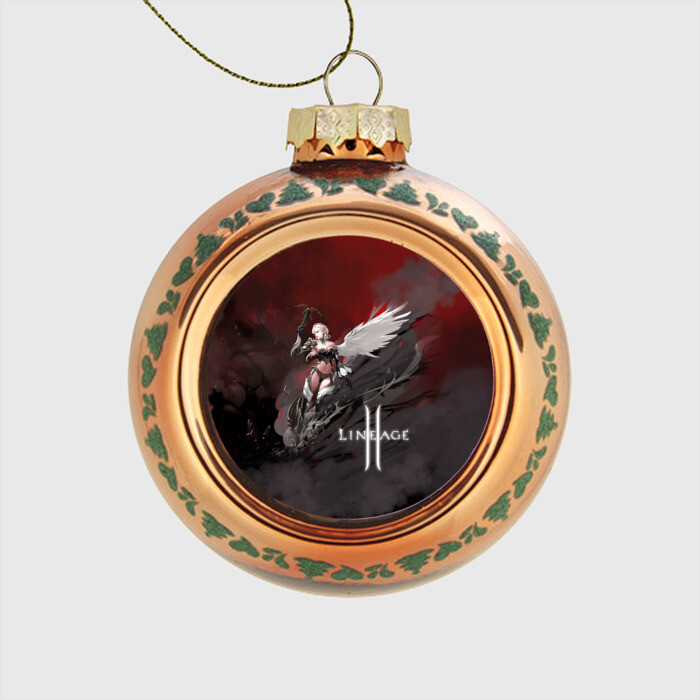 Стеклянный ёлочный шар Angel фото