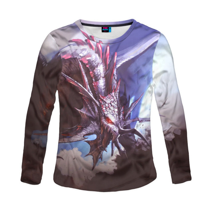 Женский лонгслив 3D Dragon фото