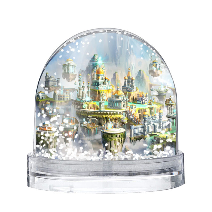 Снежный шар Город в небе фото